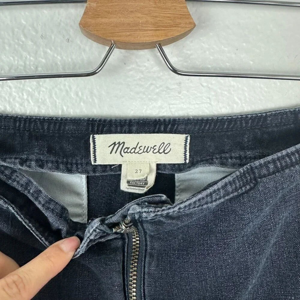 Madewell Low Slung Baggy Cargo Jeans 27 Winsom Wash Y2K Cool Grunge Alt Emo - Picture 7 of 13